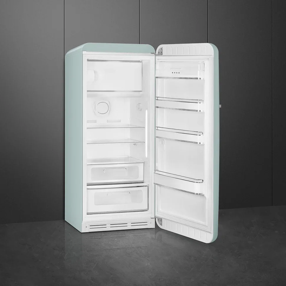SMEG FAB28RDSA6 Отдельностоящий однодверный холодильник, стиль 50-х годов, 60 см, цвет Зеленый шалфе