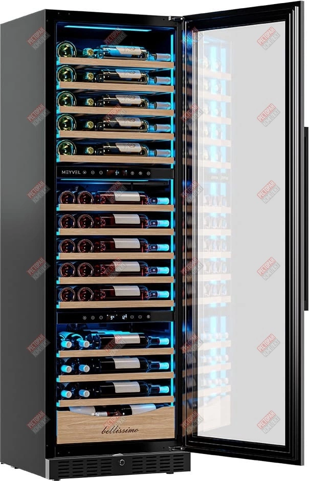 Винный шкаф компрессорный в нишу MEYVEL MV98-KST3 (Slim)